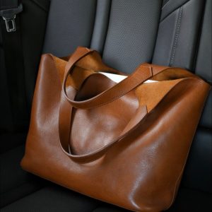 Handmade Brown Tote Bag