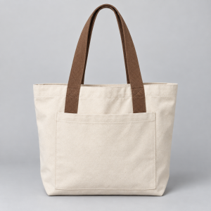Cream Everyday Canvas Tote — demo product photo
